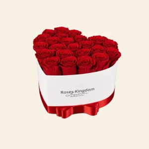 flower box PREMIUM - biela - cervena